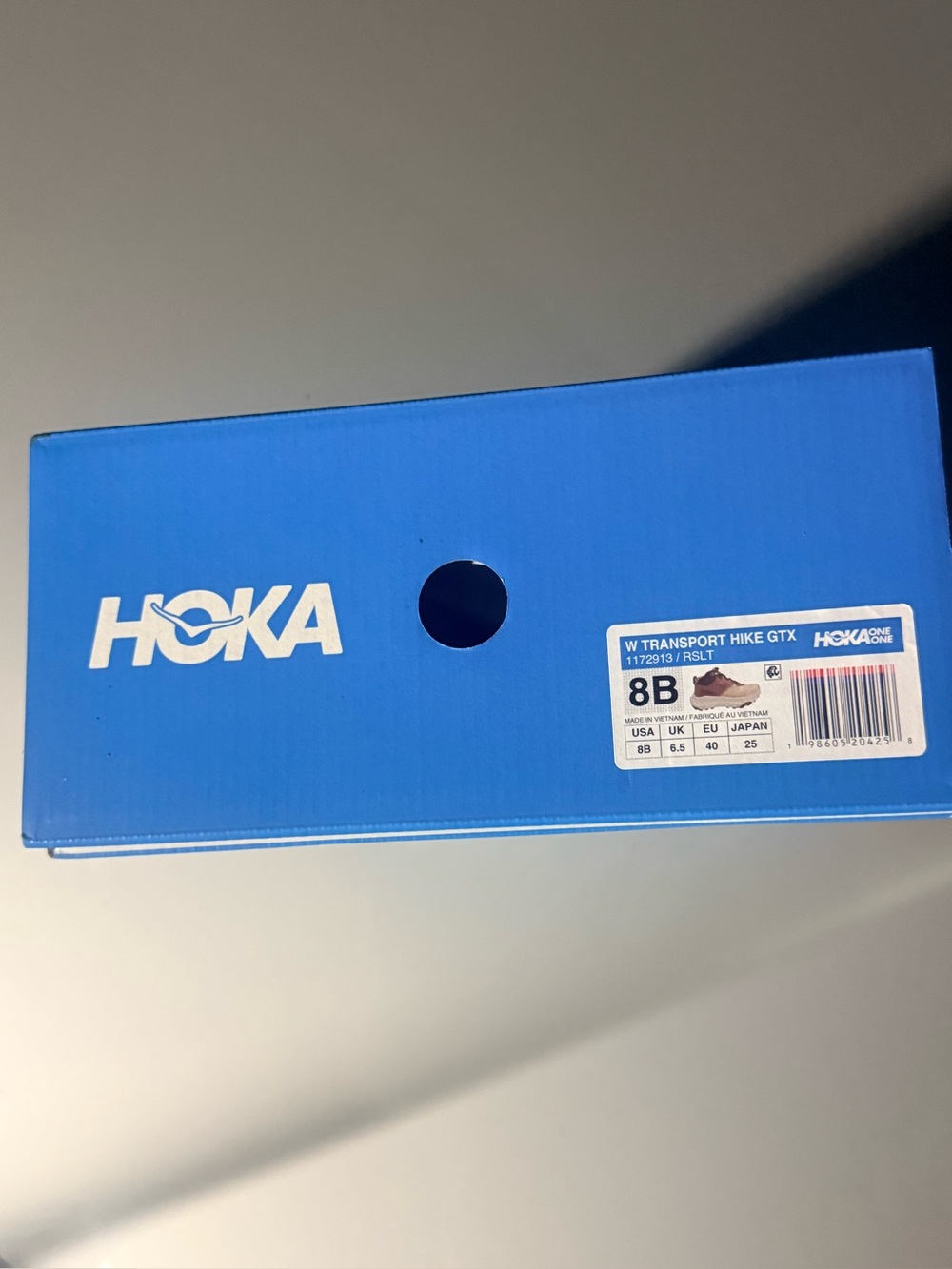 Hoka transport hike Shoe Box